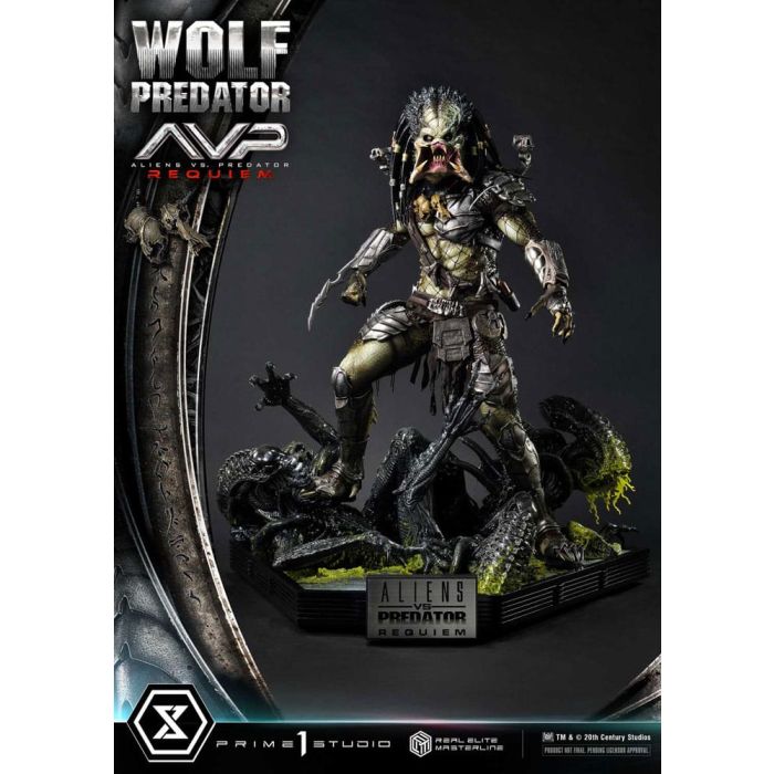 Alien vs. Predator Real Elite Masterline Series Statue 1/3 Requiem Wolf Predator 95 cm