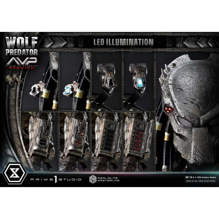 Alien vs. Predator Real Elite Masterline Series Statue 1/3 Requiem Wolf Predator 95 cm