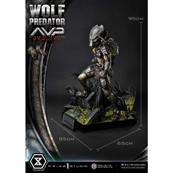 Alien vs. Predator Real Elite Masterline Series Statue 1/3 Requiem Wolf Predator 95 cm