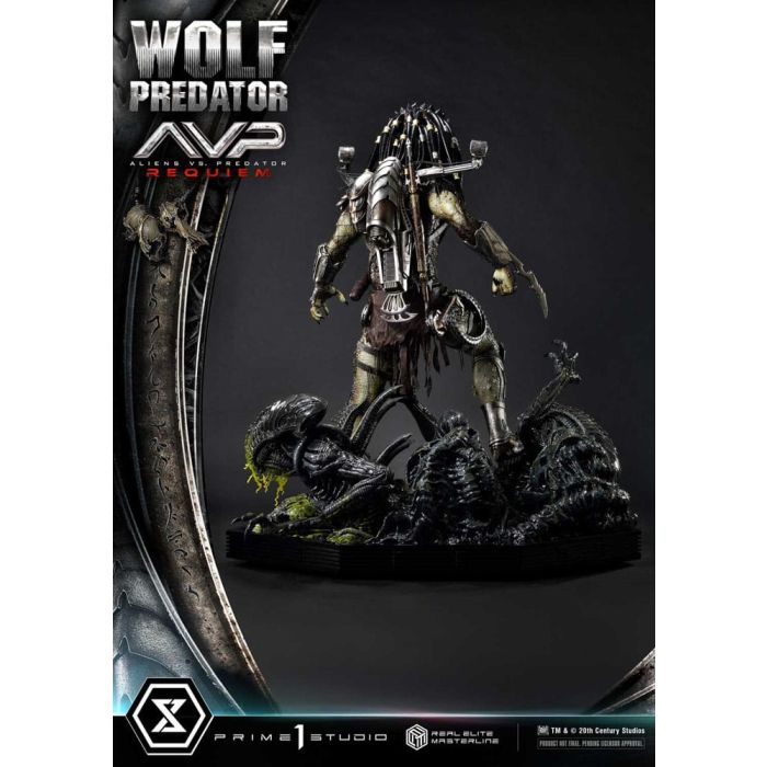 Alien vs. Predator Real Elite Masterline Series Statue 1/3 Requiem Wolf Predator 95 cm