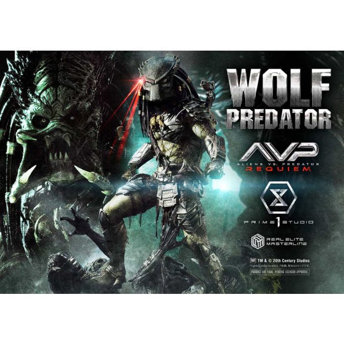Alien vs. Predator Real Elite Masterline Series Statue 1/3 Requiem Wolf Predator Deluxe Ver. 95 cm     