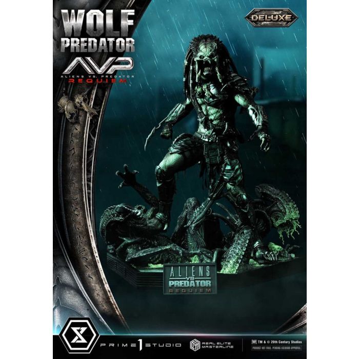 Alien vs. Predator Real Elite Masterline Series Statue 1/3 Requiem Wolf Predator Deluxe Ver. 95 cm     