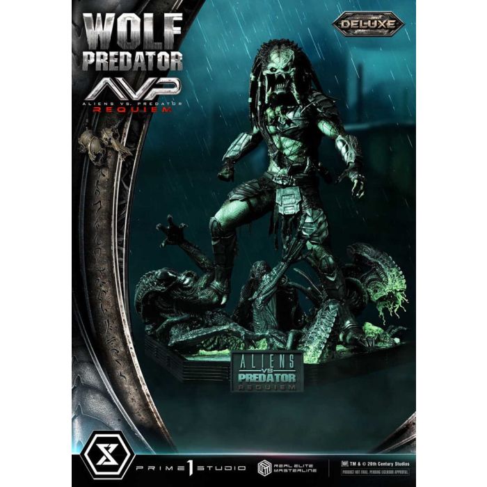 Alien vs. Predator Real Elite Masterline Series Statue 1/3 Requiem Wolf Predator Deluxe Ver. 95 cm     