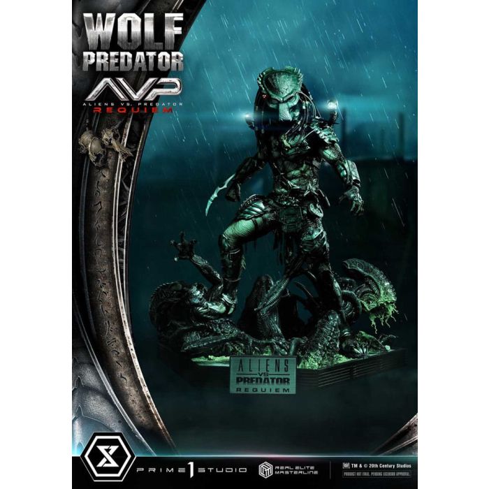 Alien vs. Predator Real Elite Masterline Series Statue 1/3 Requiem Wolf Predator Deluxe Ver. 95 cm     