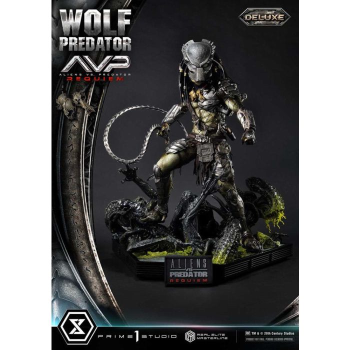 Alien vs. Predator Real Elite Masterline Series Statue 1/3 Requiem Wolf Predator Deluxe Ver. 95 cm     