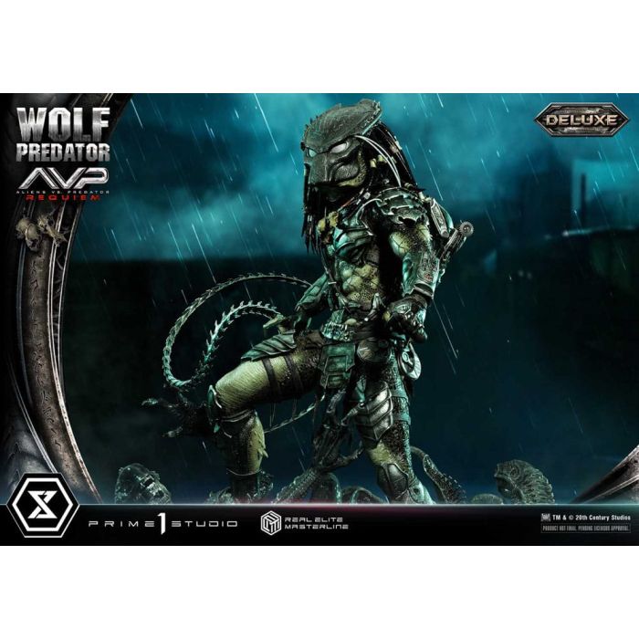 Alien vs. Predator Real Elite Masterline Series Statue 1/3 Requiem Wolf Predator Deluxe Bonus Ver. 95 cm     