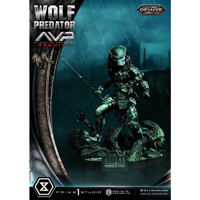 Alien vs. Predator Real Elite Masterline Series Statue 1/3 Requiem Wolf Predator Deluxe Bonus Ver. 95 cm     