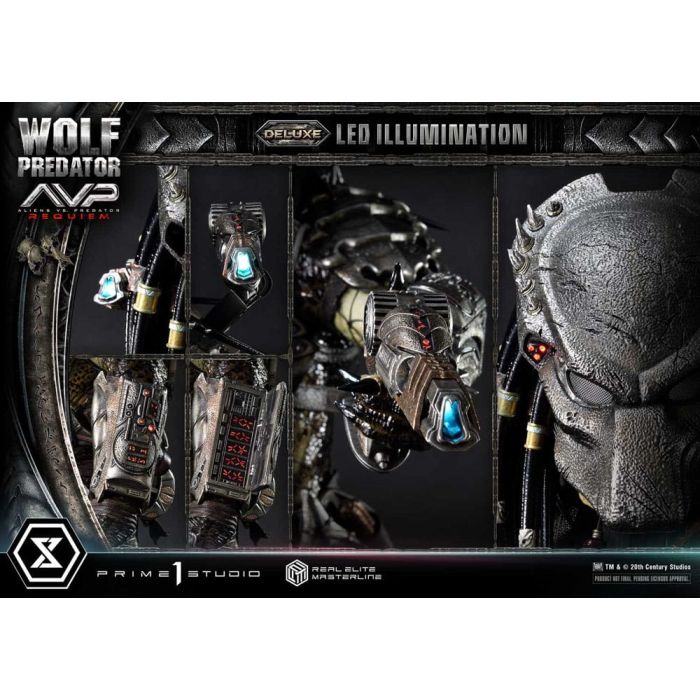 Alien vs. Predator Real Elite Masterline Series Statue 1/3 Requiem Wolf Predator Deluxe Bonus Ver. 95 cm     
