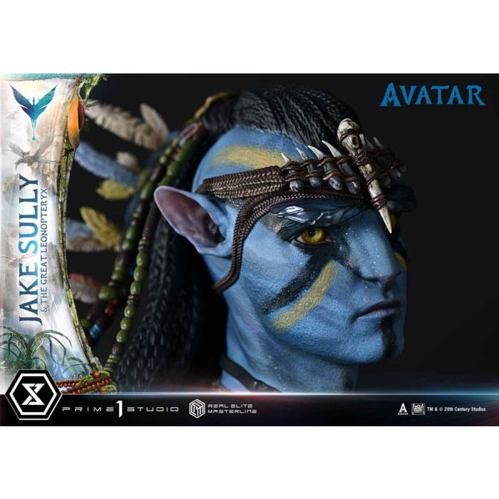 Avatar (Film) Real Elite Masterline Series Statue 1/4 Jake Sully & The Great Leonopteryx 87 cm 