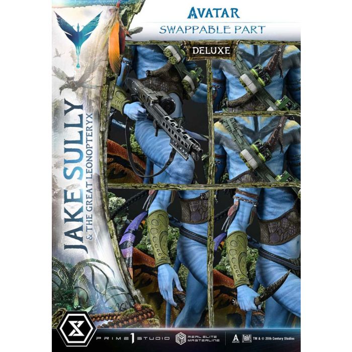 Avatar (Film) Real Elite Masterline Series Statue 1/4 Jake Sully & The Great Leonopteryx Deluxe Ver. 87 cm 