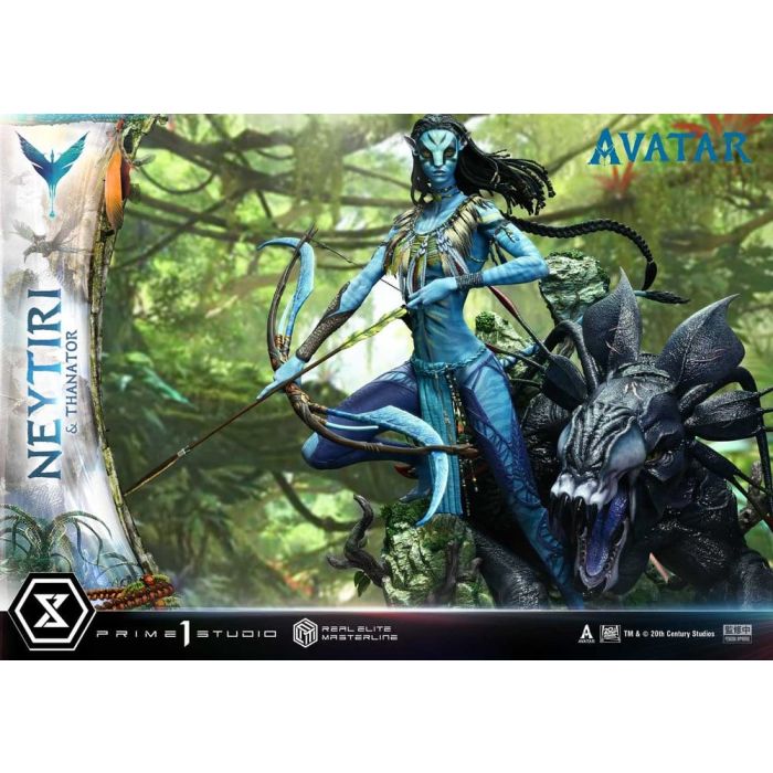 Avatar (Film) Real Elite Masterline Series Statue 1/4 Neytiri & Thanator 75 cm