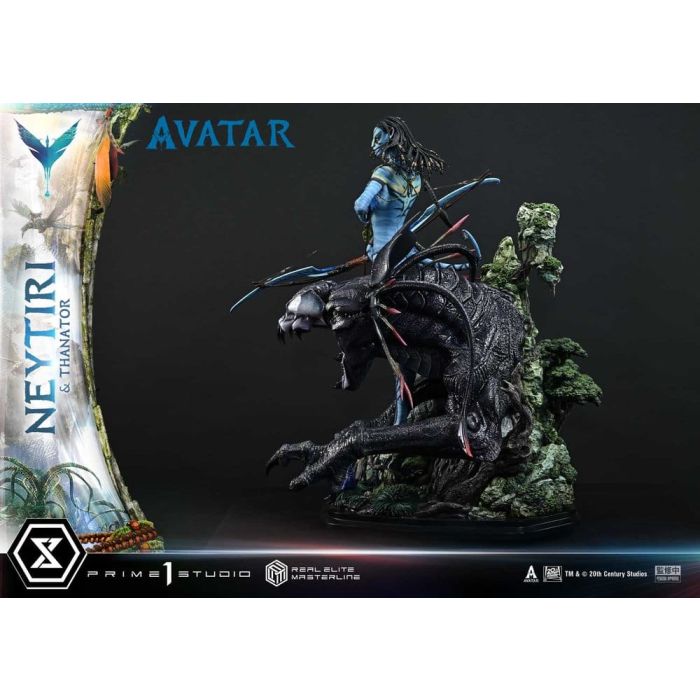 Avatar (Film) Real Elite Masterline Series Statue 1/4 Neytiri & Thanator 75 cm
