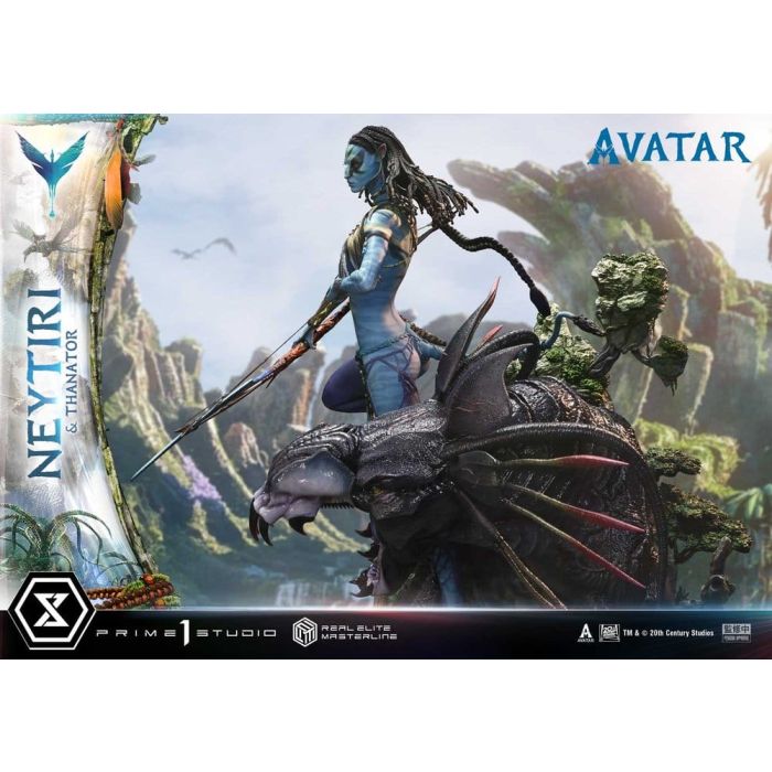 Avatar (Film) Real Elite Masterline Series Statue 1/4 Neytiri & Thanator 75 cm