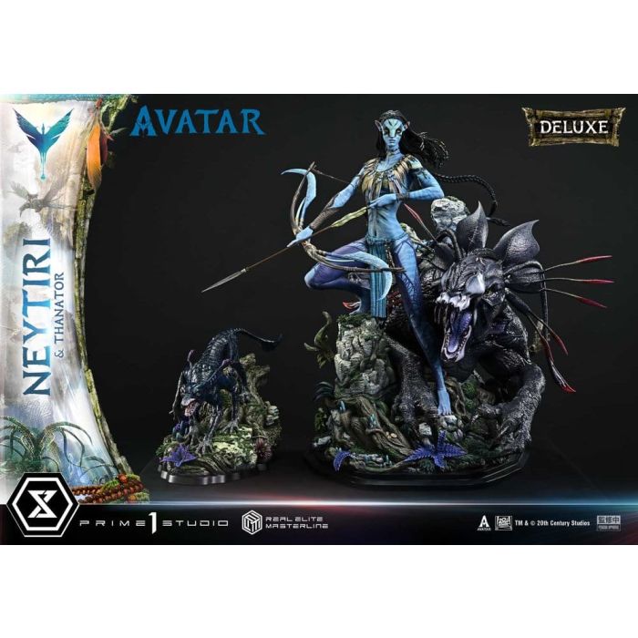 Avatar (Film) Real Elite Masterline Series Statue 1/4 Neytiri & Thanator Deluxe Version 75 cm