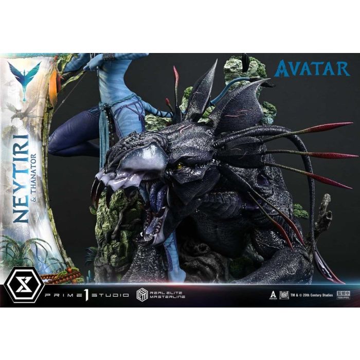 Avatar (Film) Real Elite Masterline Series Statue 1/4 Neytiri & Thanator Deluxe Version 75 cm
