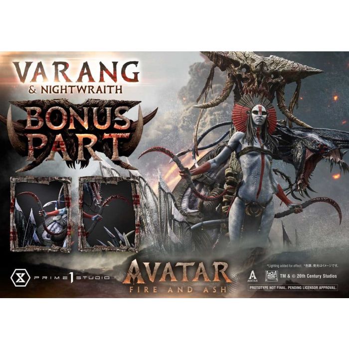 Avatar: Fire and Ash (Film) Real Elite Masterline Series Statue 1/4 Varang & Nightwraith Avatar Legacy Collection Bonus Version 96 cm
