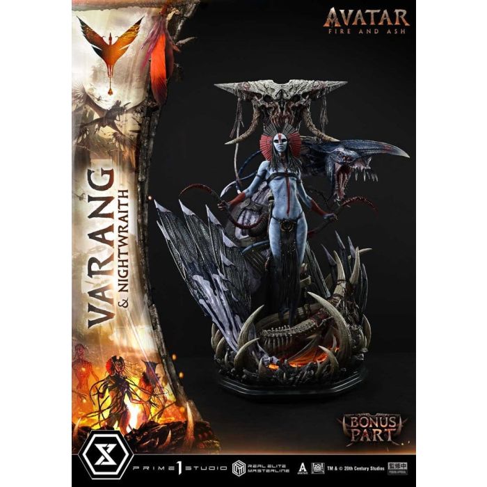 Avatar: Fire and Ash (Film) Real Elite Masterline Series Statue 1/4 Varang & Nightwraith Avatar Legacy Collection Bonus Version 96 cm