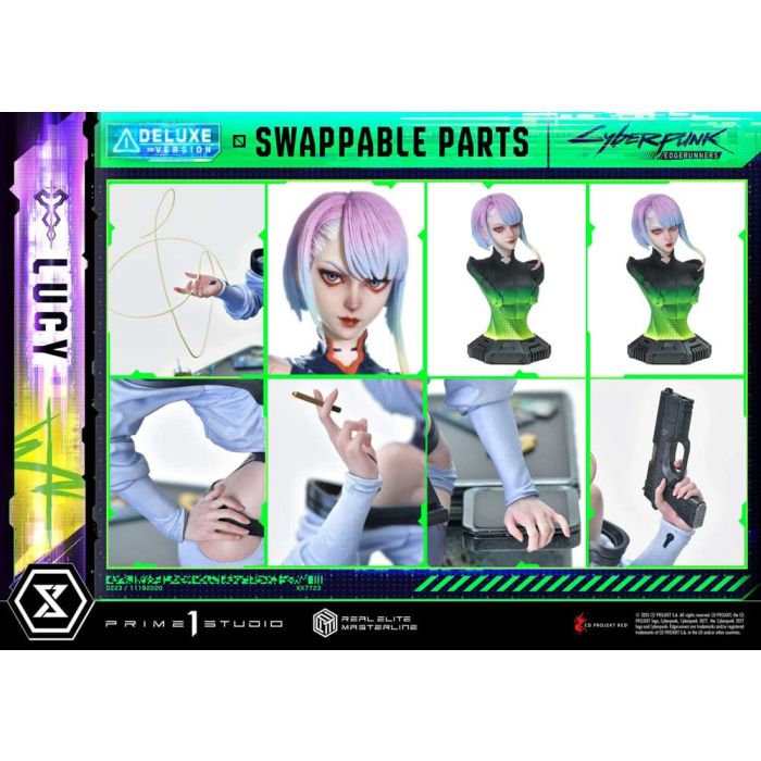 Cyberpunk: Edgerunners Real Elite Masterline Series Statue 1/4 Deluxe Bonus Version 50 cm