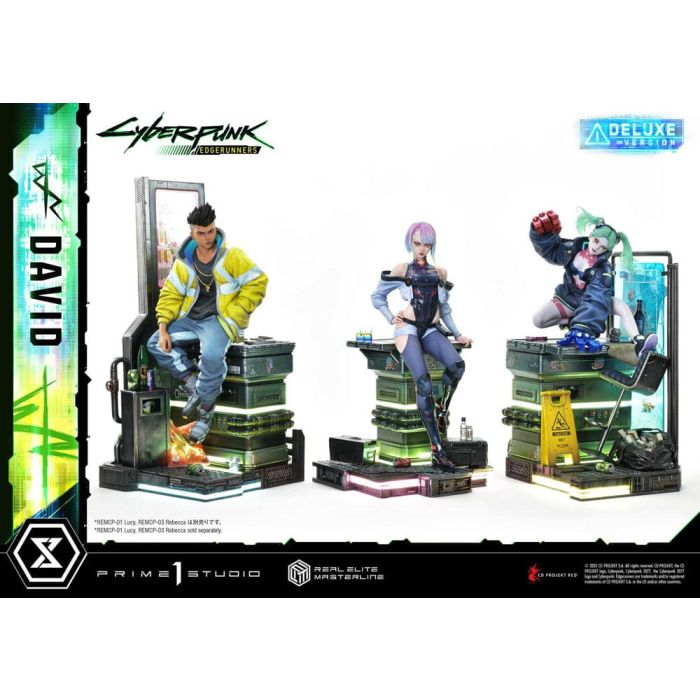 Cyberpunk: Edgerunners Real Elite Masterline Series Statue 1/4 David Bonus Version 58 cm 