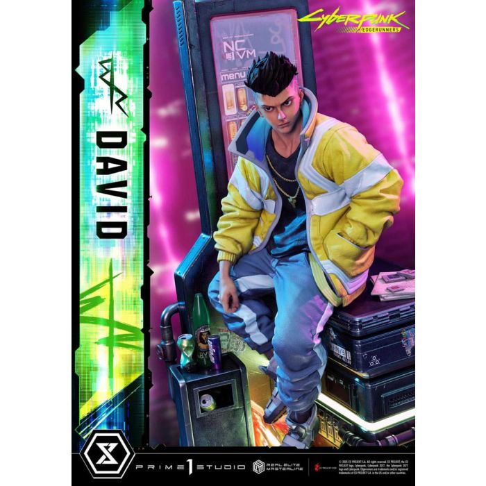 Cyberpunk: Edgerunners Real Elite Masterline Series Statue 1/4 David Deluxe Bonus Version 58 cm