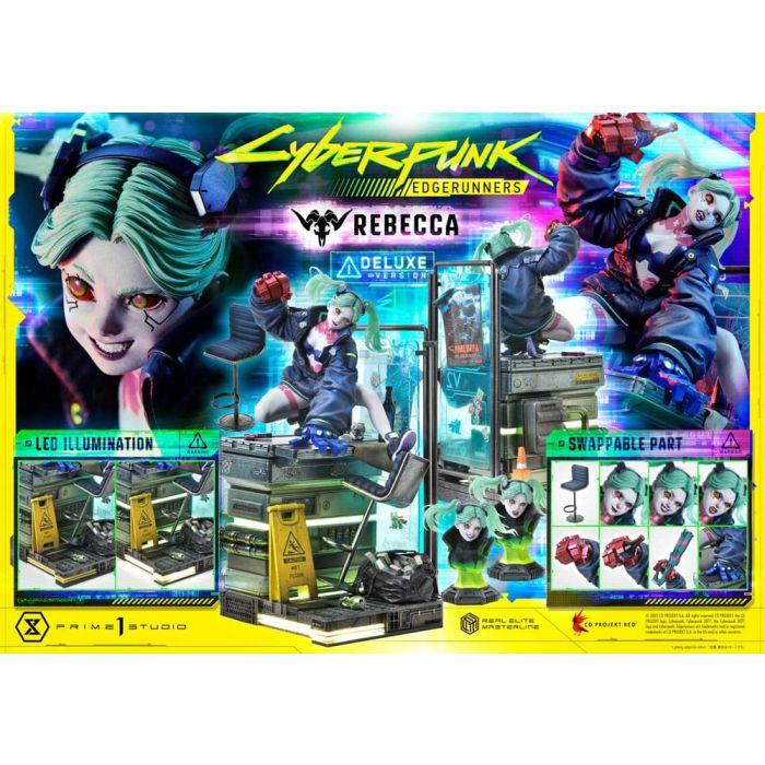 Cyberpunk: Edgerunners Real Elite Masterline Series Statue 1/4 Rebecca Deluxe Version 54 cm