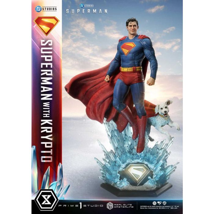 Superman (2025) Real Elite Masterline Series Statue 1/3 Superman with Krypto Bonus Version 95 cm