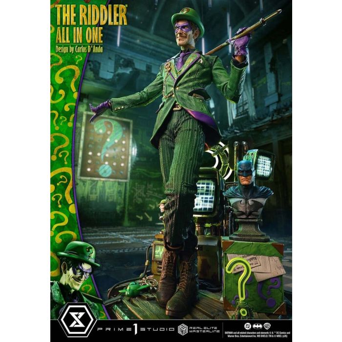 DC Comics Real Elite Masterline Series Statue 1/3 The Riddler All In One (Design by Carlos D'Anda) 74 cm