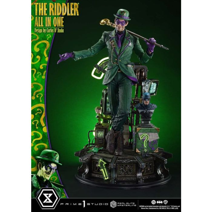 DC Comics Real Elite Masterline Series Statue 1/3 The Riddler All In One (Design by Carlos D'Anda) 74 cm