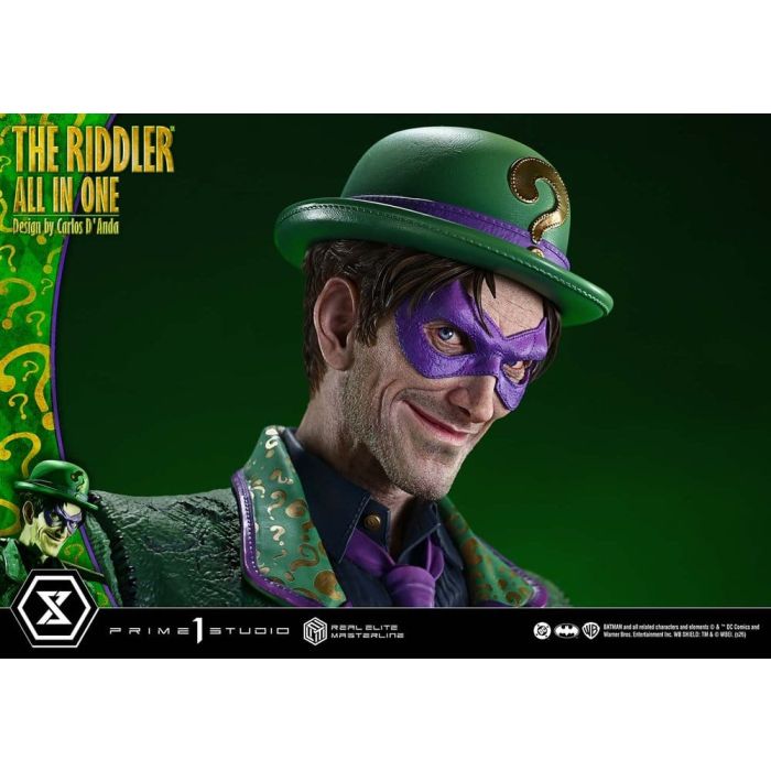 DC Comics Real Elite Masterline Series Statue 1/3 The Riddler All In One (Design by Carlos D'Anda) 74 cm