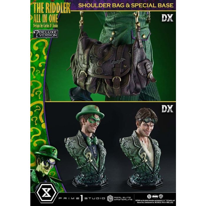 DC Comics Real Elite Masterline Series Statue 1/3 The Riddler All In One (Design by Carlos D'Anda) Deluxe Version 74 cm