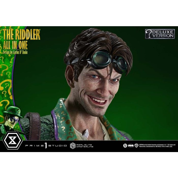 DC Comics Real Elite Masterline Series Statue 1/3 The Riddler All In One (Design by Carlos D'Anda) Deluxe Version 74 cm
