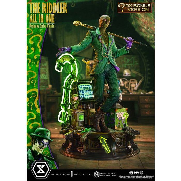 DC Comics Real Elite Masterline Series Statue 1/3 The Riddler All In One (Design by Carlos D'Anda) DX Bonus Version 74 cm