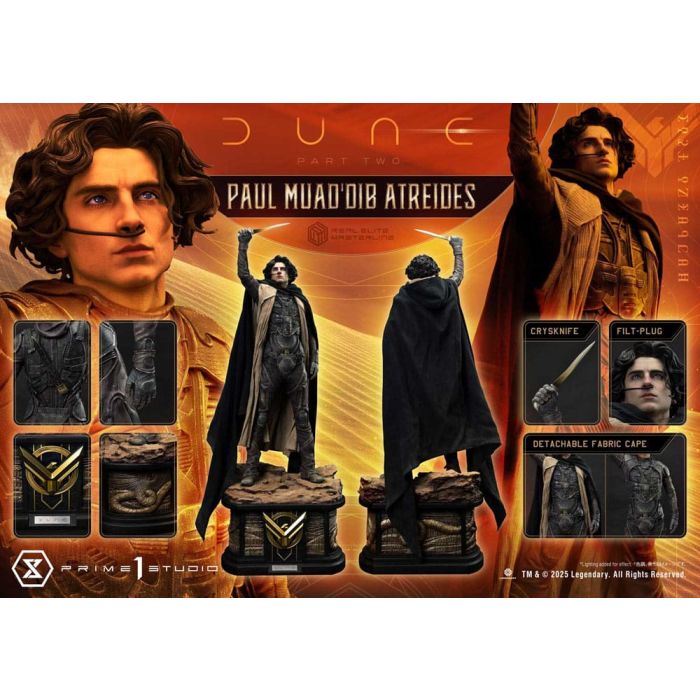 Dune: Part Two Real Elite Masterline Series Statue 1/3 Paul Atreides 90 cm