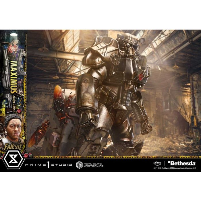 Fallout Real Elite Masterline Statue 1/4 Maximus Power Armor Deluxe Version 67 cm