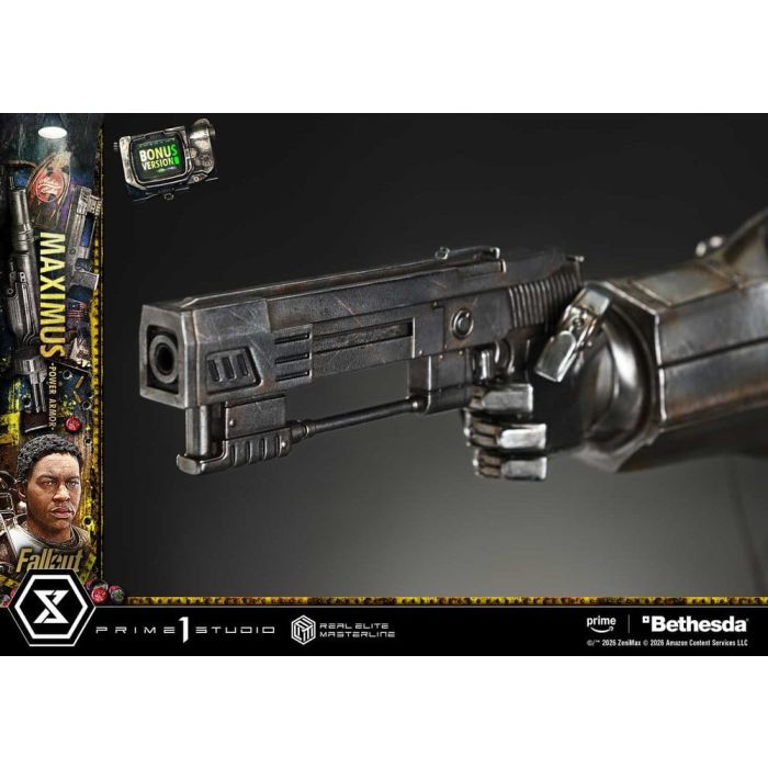 Fallout Real Elite Masterline Statue 1/4 Maximus Power Armor DX Bonus Version 67 cm