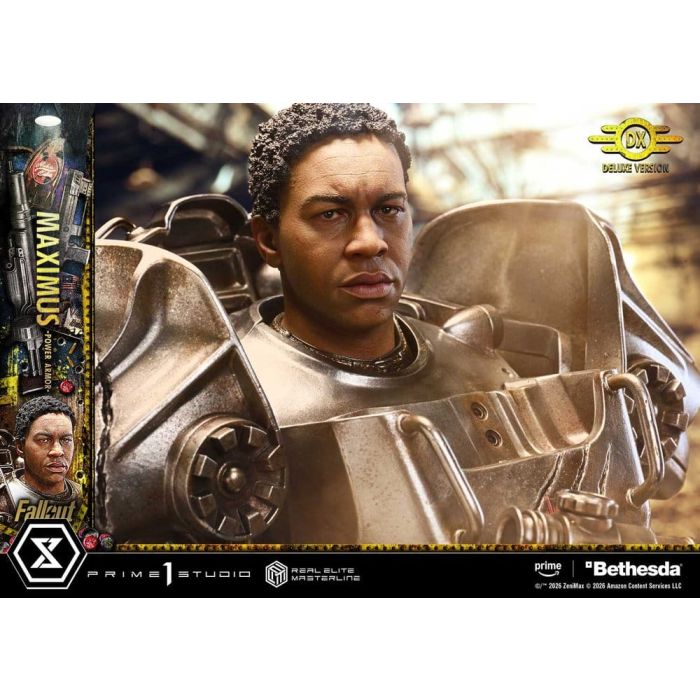 Fallout Real Elite Masterline Statue 1/4 Maximus Power Armor DX Bonus Version 67 cm