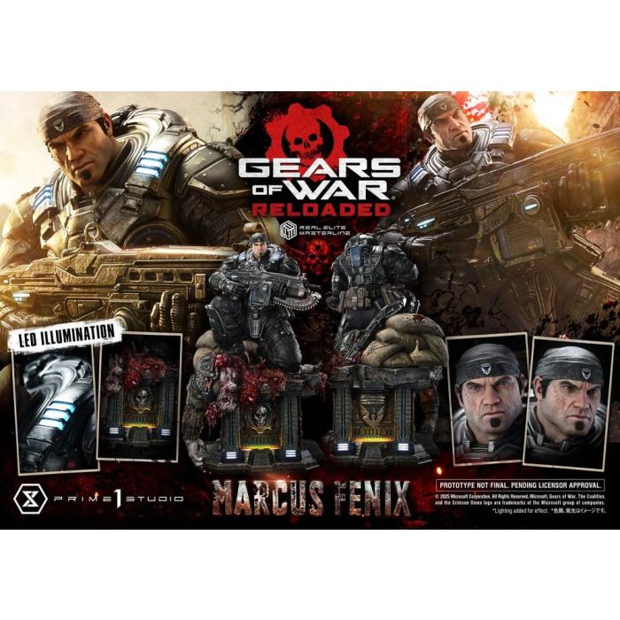 Gears of War: Reloaded Real Elite Masterline Series Statue 1/3 Marcus Fenix Ultimate Version 97 cm