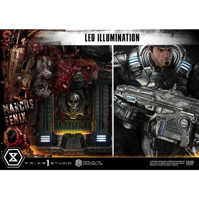 Gears of War: Reloaded Real Elite Masterline Series Statue 1/3 Marcus Fenix Ultimate Version 97 cm