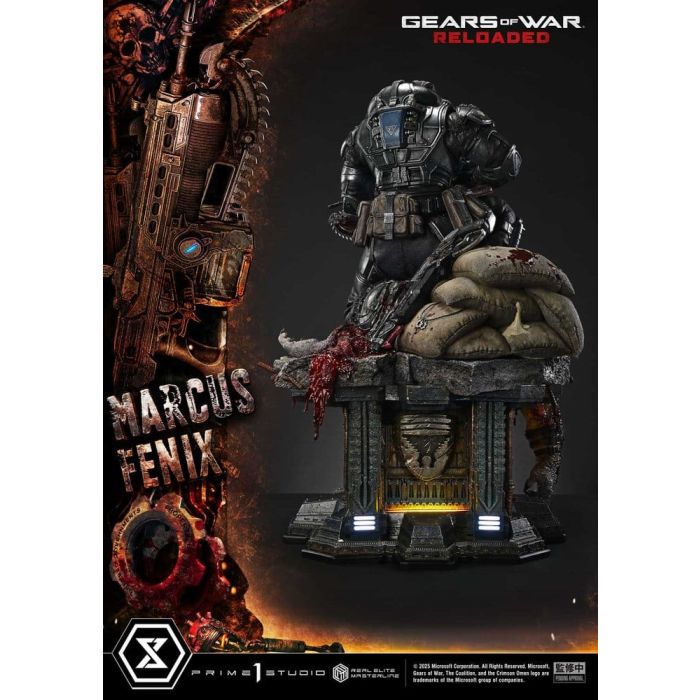 Gears of War: Reloaded Real Elite Masterline Series Statue 1/3 Marcus Fenix Ultimate Version 97 cm