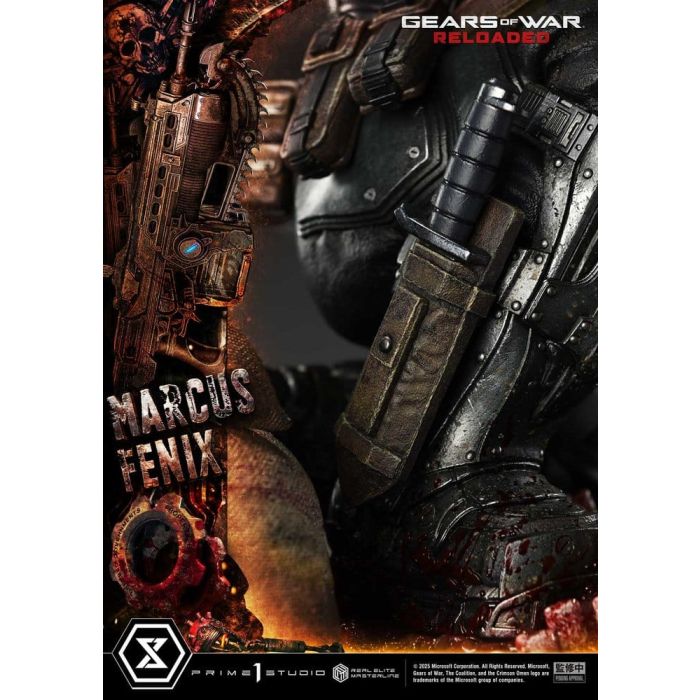Gears of War: Reloaded Real Elite Masterline Series Statue 1/3 Marcus Fenix Ultimate Version 97 cm