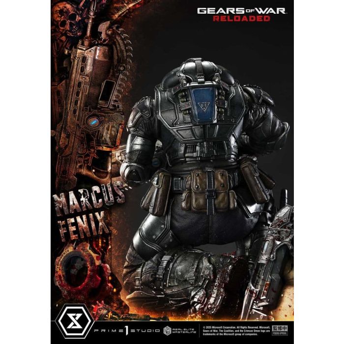 Gears of War: Reloaded Real Elite Masterline Series Statue 1/3 Marcus Fenix Ultimate Version 97 cm