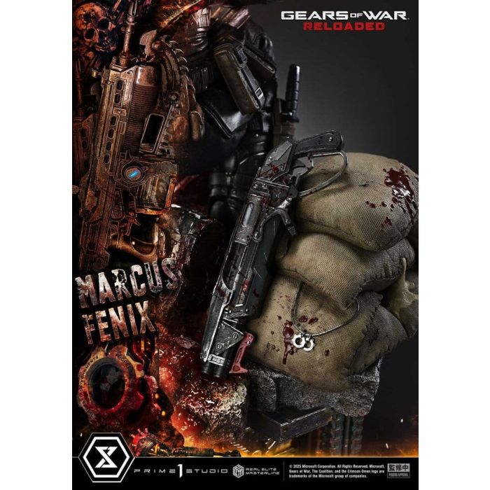 Gears of War: Reloaded Real Elite Masterline Series Statue 1/3 Marcus Fenix Ultimate Version 97 cm