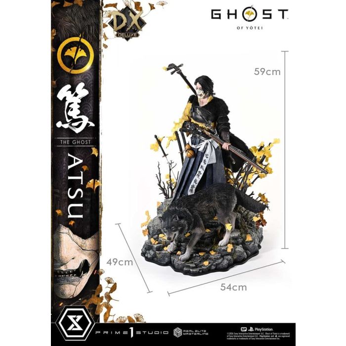 Ghost of Yotei Real Elite Masterline Statue 1/4 Atsu Deluxe Version 59 cm