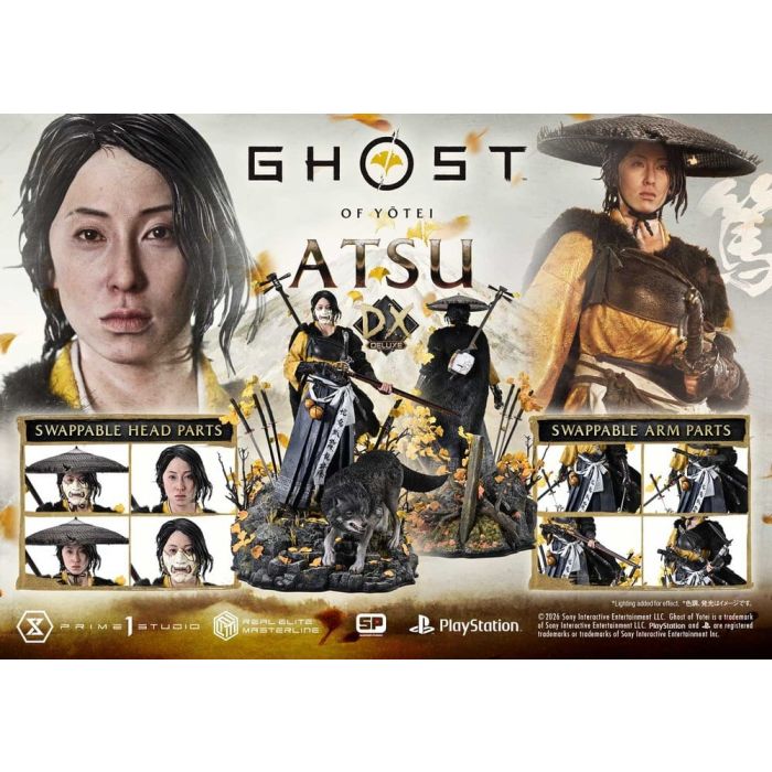Ghost of Yotei Real Elite Masterline Statue 1/4 Atsu DX Bonus Version 59 cm