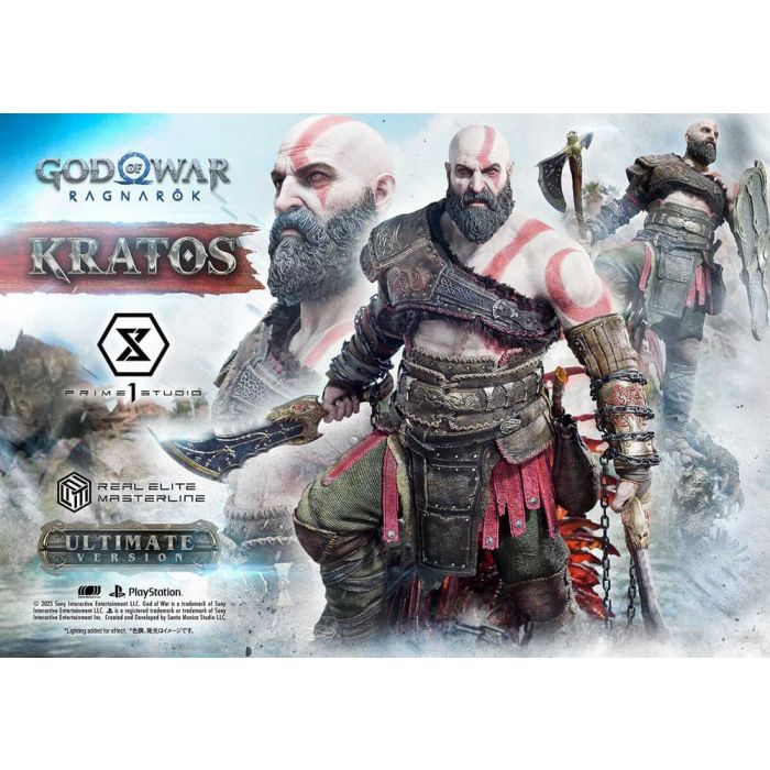 God of War: Ragnarok Real Elite Masterline Series Statue 1/3 Kratos Ultimate Version 95 cm                