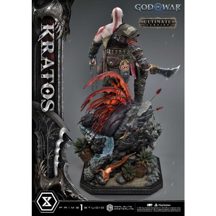 God of War: Ragnarok Real Elite Masterline Series Statue 1/3 Kratos Ultimate Version 95 cm                