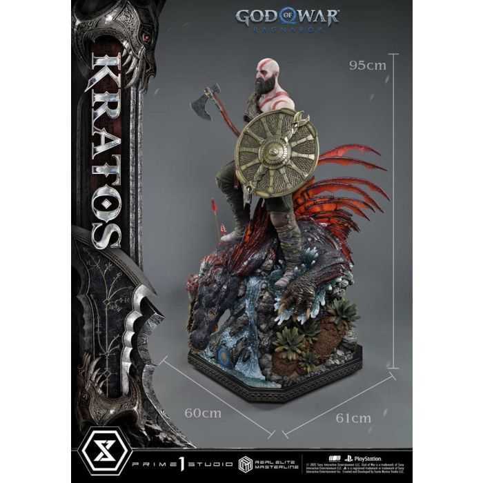 God of War: Ragnarok Real Elite Masterline Series Statue 1/3 Kratos Ultimate Version 95 cm                
