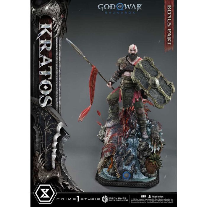 God of War: Ragnarok Real Elite Masterline Series Statue 1/3 Kratos Ultimate Bonus Version 95 cm                
