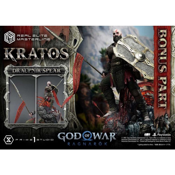 God of War: Ragnarok Real Elite Masterline Series Statue 1/3 Kratos Ultimate Bonus Version 95 cm                