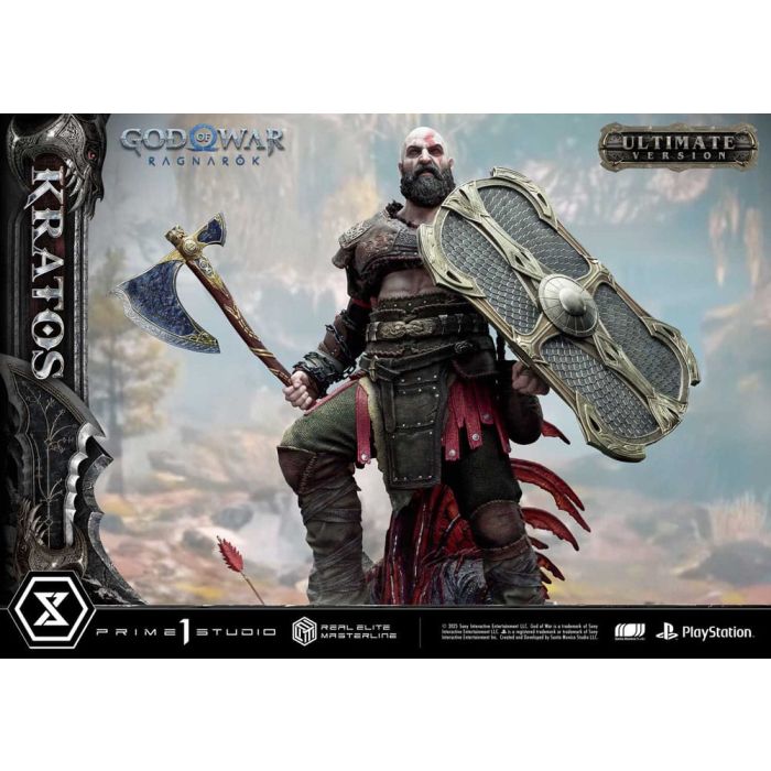 God of War: Ragnarok Real Elite Masterline Series Statue 1/3 Kratos Ultimate Bonus Version 95 cm                